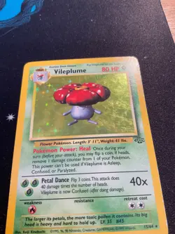 Pokemon TCG Vileplume Jungle 15/64 Holo Unlimited Holo Rare MP - Image 2