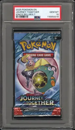 Pokemon Journey Together Iono’s Bellibolt Booster Pack Art PSA 10 Gem Mint - Image 1