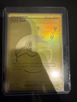 Sealed Trainer Poke Ball SWSH146 Gold Holo Foil Promo Pokemon Card 25th Anniv - Image 2