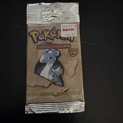 Wizards of the Coast Pokemon Fossil Booster Pack Lapras, Unweighed, Vintage 1999 - Image 1