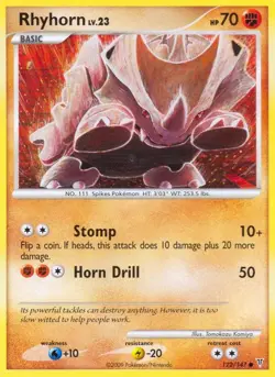Pokemon Rhyhorn (122/176) Supreme Victors LP - Image 1