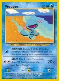Pokemon Wooper (82/111) Neo Genesis LP - Image 1