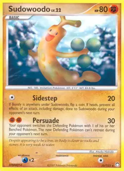 Pokemon Sudowoodo (35/129) Mysterious Treasures LP REVERSE HOLO - Image 1