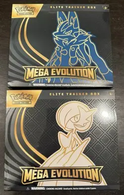 Pokemon Center Mega Evolution Gardevoir & Lucario ETB Elite Trainer Box Set of 2 - Image 1