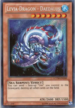 1996 TCG Unlimited LEVIA-DRAGON - DAEDALUS HOLO RARE #LCYW-EN249 - Image 1