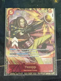 Yasopp OP09-013 Prize Card One Piece TCG Regional Top 64 English Sealed NM - Image 1