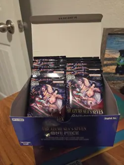 Read Description 12 Booster Packs English, One Piece OP-14 The Azure Sea's Seven - Image 1