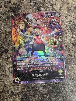 One Piece TCG Vegapunk OP07-097 Alternate Art Leader *SHIPS NOW* - Image 1