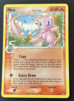 Pokemon Mew TCG Delta Species Holo Card 3/17 Pop Series 5 LP - Image 1