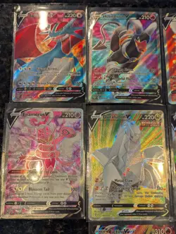 Pokemon Lot Of 13 Full Art V VMAX Cards NM Victini Arcanine Salamence Greedent - Image 2
