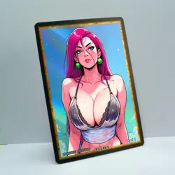 JESSIE Waifu Anime Card LIMITED 1/1 Custom TCG Holo Goddess Story ACG T13465 - Image 2