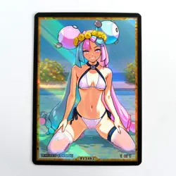 IONO Waifu Anime Card LIMITED 1/1 Custom TCG Holo Goddess Story ACG T13462 - Image 1