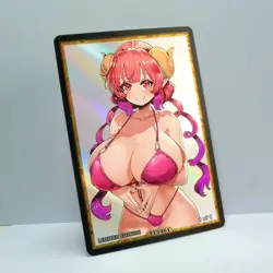 ILULU Waifu Anime Card LIMITED 1/1 Custom TCG Holo Goddess Story ACG T13461 - Image 2