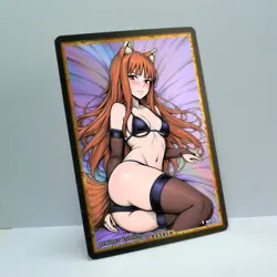 HOLO Waifu Anime Card LIMITED 1/1 Custom TCG Holo Goddess Story ACG T13459 - Image 2
