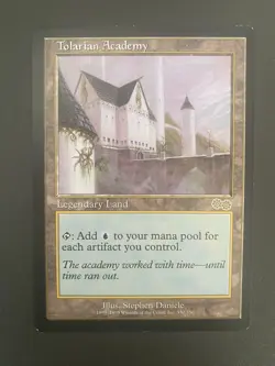 MTG Tolarian Academy Legendary Land Card Urza's Saga SP English version - Image 1