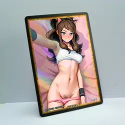 HILDA Waifu Anime Card LIMITED 1/1 Custom TCG Holo Goddess Story ACG T13455 - Image 2