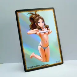 HILDA Waifu Anime Card LIMITED 1/1 Custom TCG Holo Goddess Story ACG T13454 - Image 2