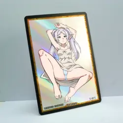 FRIEREN Waifu Anime Card LIMITED 1/1 Custom TCG Holo Goddess Story ACG T13449 - Image 2