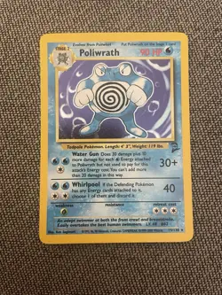 Poliwrath Base Set 2 Holo Rare Pokemon TCG Card 15/130 - Image 1