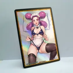 FANTINA Waifu Anime Card LIMITED 1/1 Custom TCG Holo Goddess Story ACG T13446 - Image 2