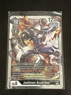 Digimon Card Game Justimon: Accel Arm BT11-073 U NM Holo - Image 1