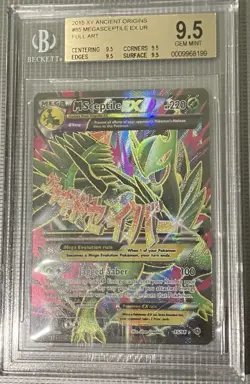 Pokemon Mega Sceptile EX TCG Ultra Rare Card Ancient Origins 85/98 BGS 9.5 - Image 1