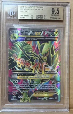 Pokemon Mega Sceptile EX TCG Ultra Rare Card Ancient Origins 85/98 BGS 9.5 - Image 3