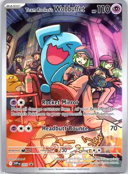 Team Rocket's Wobbuffet Promo SV: Scarlet & Violet Promo Cards 203 NM - Image 1