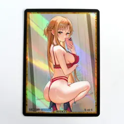 ASUNA Waifu Anime Card LIMITED 1/1 Custom TCG Holo Goddess Story ACG T13433 - Image 1
