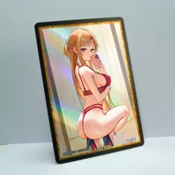 ASUNA Waifu Anime Card LIMITED 1/1 Custom TCG Holo Goddess Story ACG T13433 - Image 2