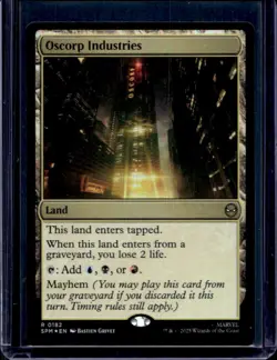 2025 Magic MTG Marvel's Spider-Man Oscorp Industries Foil Rare #0182 - Image 1