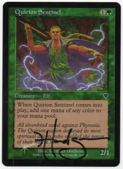 MTG M:tG INVASION Quirion Sentinel FOIL - SIGNED by Heather Hudson! - Image 1