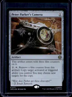 2025 Magic MTG Marvel's Spider-Man Peter Parker's Camera Foil Rare #0171 - Image 1
