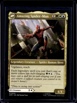 2025 Magic MTG Marvel's Spider-Man Peter Parker Amazing Foil #0010 - Image 2