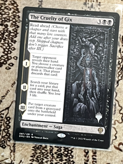 The Cruelty of Gix - Promo Pack: Dominaria United - 87 - #Near Mint - Image 1
