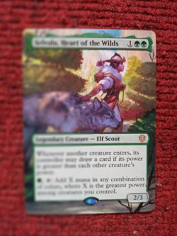 Selvala Heart of the Wilds MTG Lorwyn Eclipsed Hand Painted Extended Altered Art - Image 2