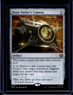 2025 Magic MTG Marvel's Spider-Man Peter Parker's Camera Foil Rare #0171 - Image 1