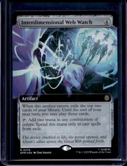 2025 Magic MTG Marvel's Spider-Man Interdimensional Web Watch Foil Rare #0278 - Image 1