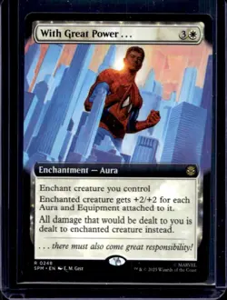2025 Magic MTG Marvel's Spider-Man With Great Power... Foil Rare #0248 - Image 1