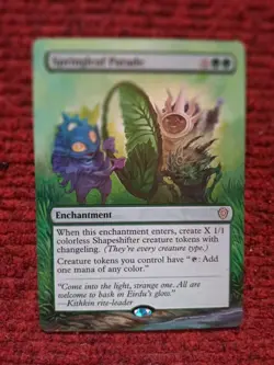 Springleaf Parade 19 MTG Lorwyn Eclipsed Commander Hand Painted Full Altered Art - Image 2