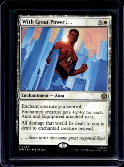 2025 Magic MTG Marvel's Spider-Man With Great Power... Foil Rare #0024 - Image 1