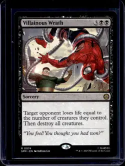 2025 Magic MTG Marvel's Spider-Man Villanous Wrath Foil Rare #0074 - Image 1