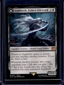 2025 Magic MTG Final Fantasy Sephiroth Fabled SOLDIER One-Winged Angel #0115 - Image 1