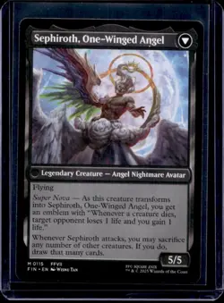 2025 Magic MTG Final Fantasy Sephiroth Fabled SOLDIER One-Winged Angel #0115 - Image 2