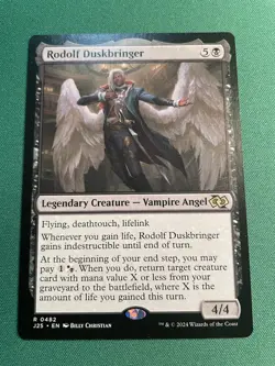 Rodolf Duskbringer - MTG Magic - Foundations Jumpstart 482 Vampire/Angel Rare - Image 1