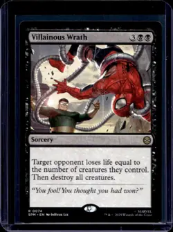 2025 Magic MTG Marvel's Spider-Man Villanous Wrath Foil Rare #0074 - Image 1