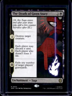 2025 Magic MTG Marvel's Spider-Man Death of Gwen Stacy Foil Rare #0054 - Image 1