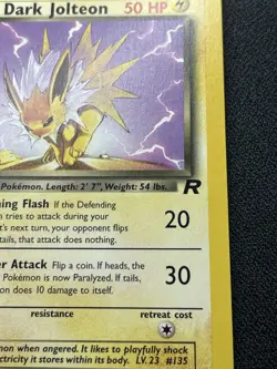 Pokemon Dark Jolteon Team Rocket Non-Holo NM / LP (#1) - Image 4