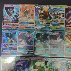 34*Lot Pokemon TCG RR GX Necrozma/Dragonite/Alolan Ninetales/Buzzwole #21 KB72 - Image 2