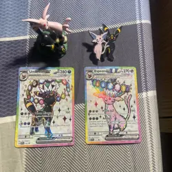 Pokemon TCG Umbreon ex SVP176 and Espeon ex SVP175 PSA Contenders 🔥 + Extras - Image 1